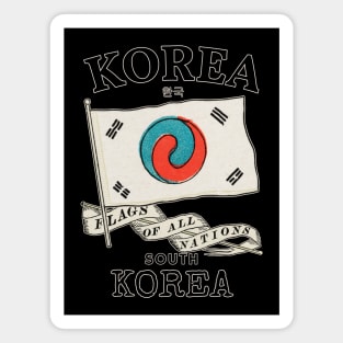 Antique Flag of South Korea Magnet